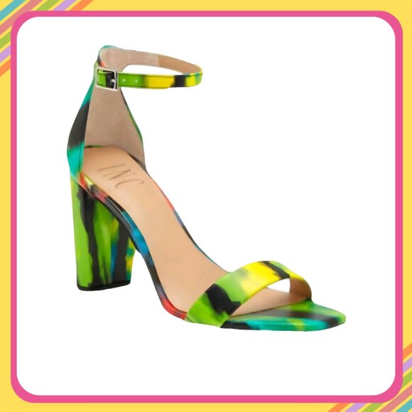 INC Heeled Sandals - 7W - Picture 1 of 8